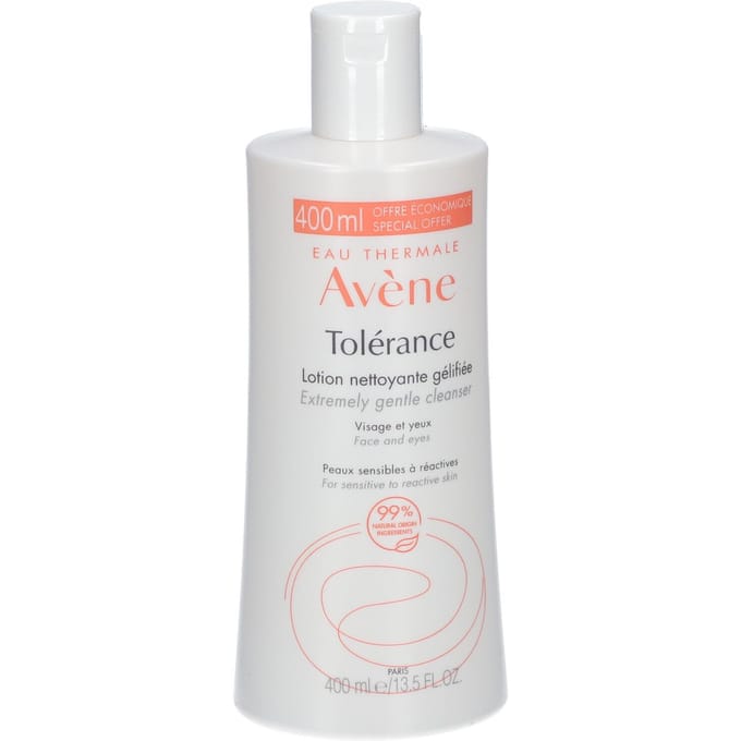 Avène Tolerance Reinigende gel-lotion | Reactieve huid Gelaat & ogen 400 Lotion