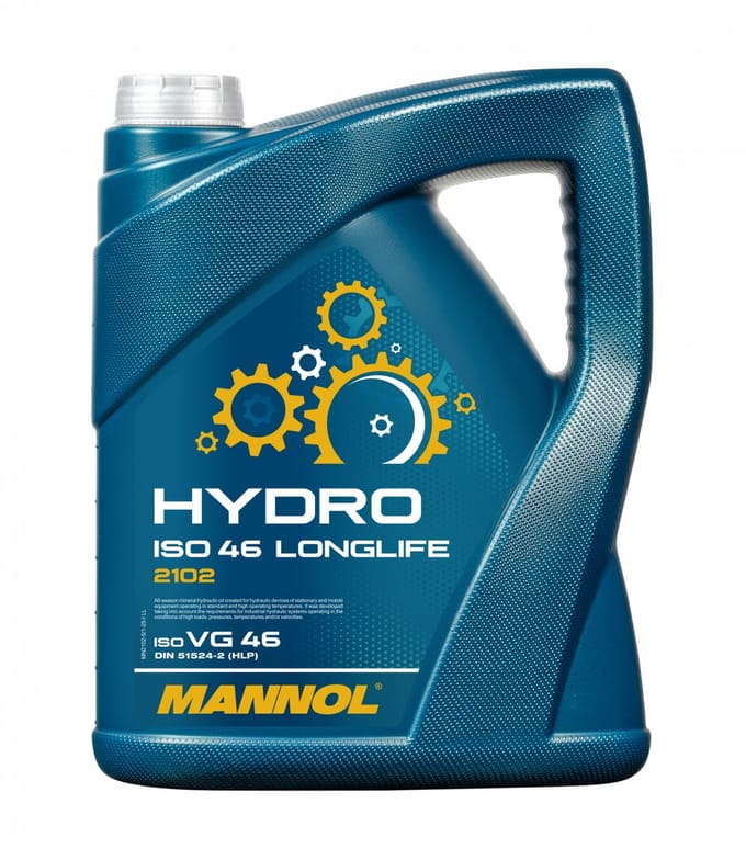 5 Liter Hydro Iso 46 Hydrualische Olie Mannol 2102