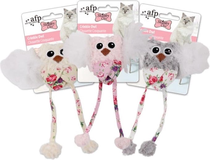 AFP Shabby Chic Crinkle owl - per stuk