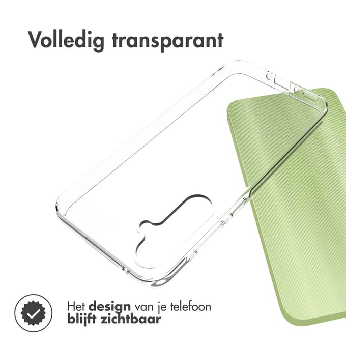 Accezz Hoesje - Geschikt voor Samsung Galaxy A35 - Clear Backcover - Transparant