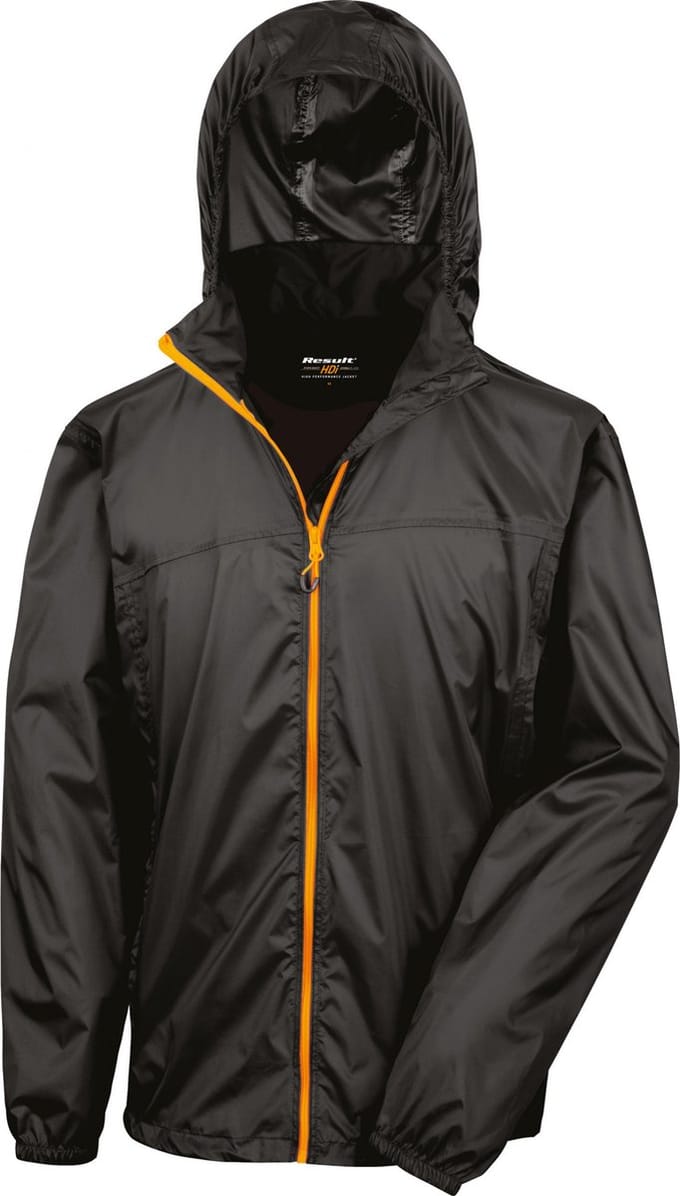Result Urban HDi Quest Lightweight Stowable Jacket RT189 - Black/Orange - M