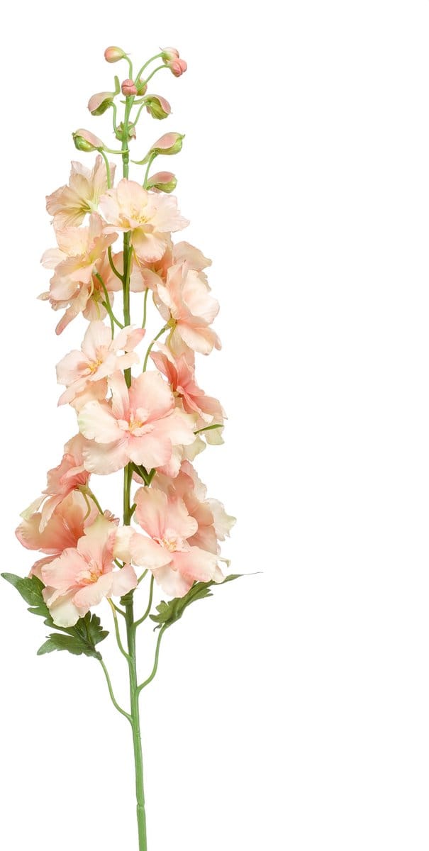 Emerald - Kunstbloem Ridderspoor 95cm peach - Kunstplant voor binnen