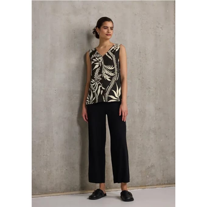 Gedessineerde blouse top
