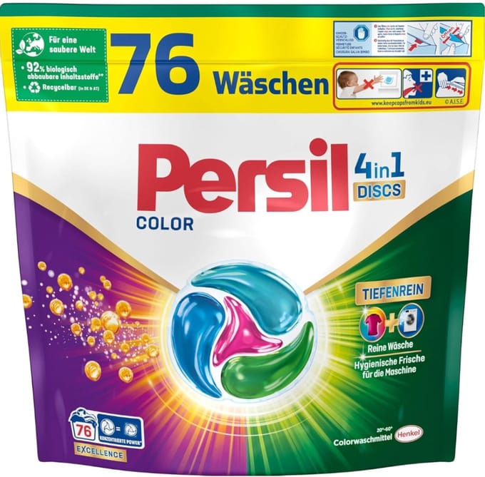 Persil Discs - 76sc1.292kg - color 4in1 wasmiddel