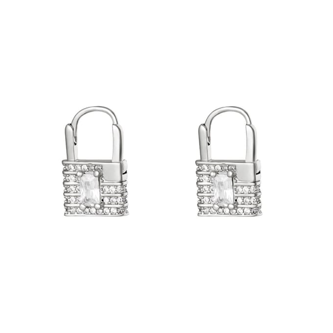 Yehwang | Oorbellen slot Double Hoops | Zilver