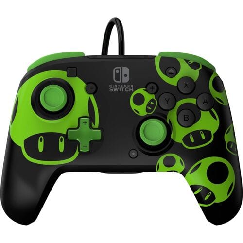 PDP Rematch Bekabeld Controller - 1Up Glow In The Dark - Wired Controller - Nintendo Switch