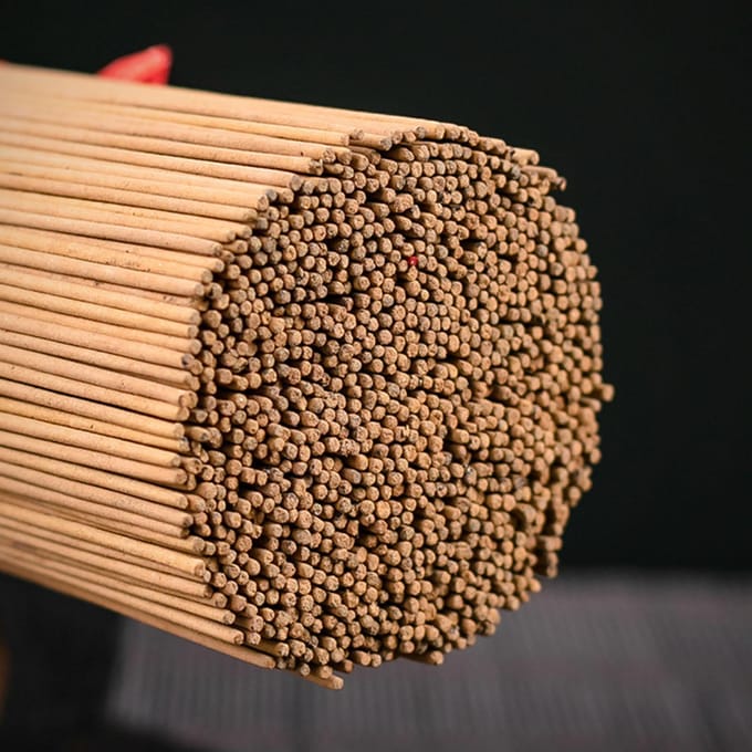 1000 stuks rookloze wierookstokjes Comfortabele, langdurige geur Sandelhout wierookstokjes voor beige