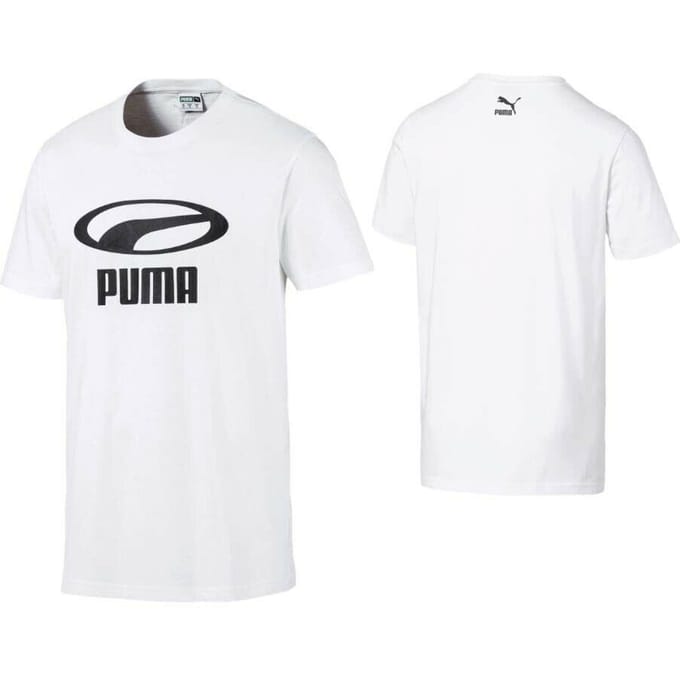 Puma XTG Graphic White Korte Mouw T-shirt Top - Heren