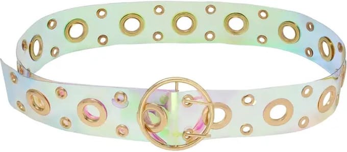 Riem Transparent Goud PU