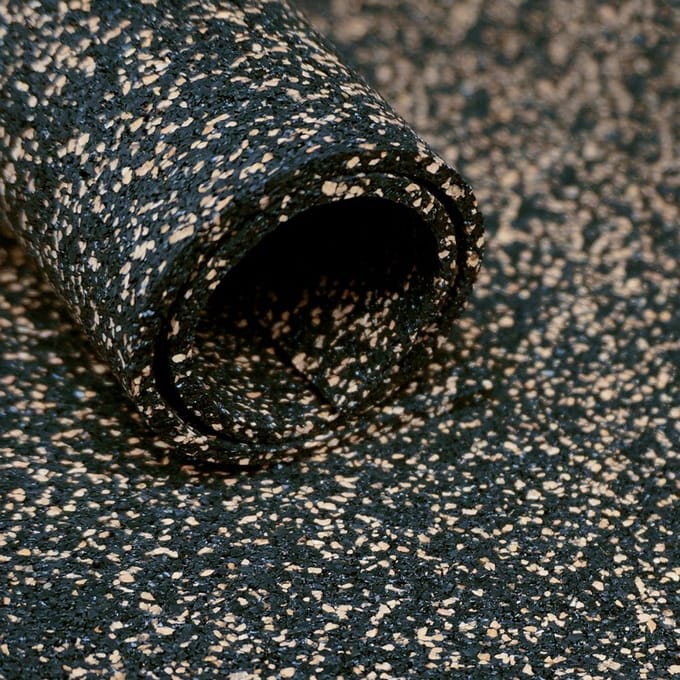 Rubberkurk ondervloer - Rol van 12m² dikte 3mm - Geluid en Trillingsdemping