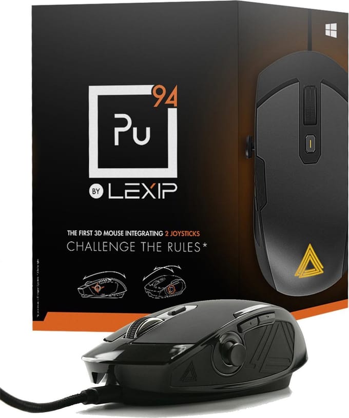 Lexip Pu94 Gaming muis - Gaming muis - Laser - 6 knoppen - Zwart