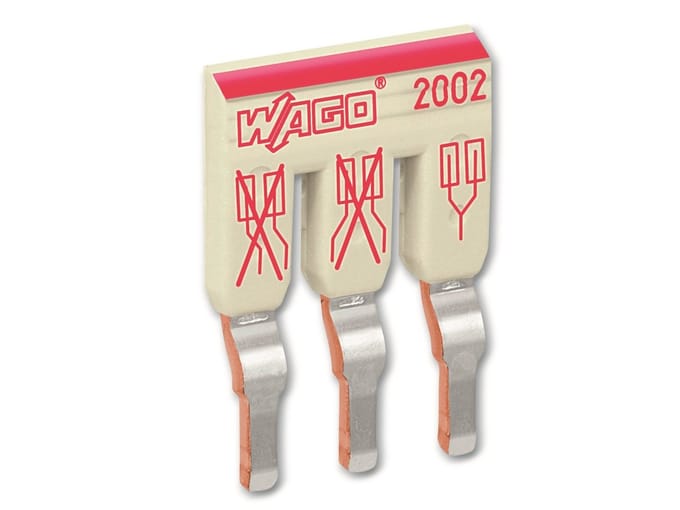 Wago Staggered jumper, 3-weg, geïsoleerd, lichtgrijs