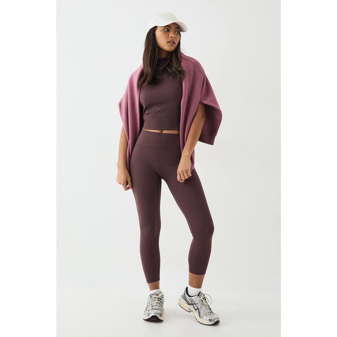 Dames DSGN Studio Ultra Sculpt Hoge Taille 7/8 Legging | Chocolate | Maat: Medium