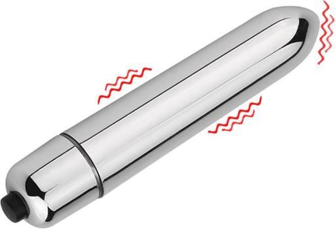 Mini-Vibrator - Dildo - Waterdicht- G-Spot - Zilver
