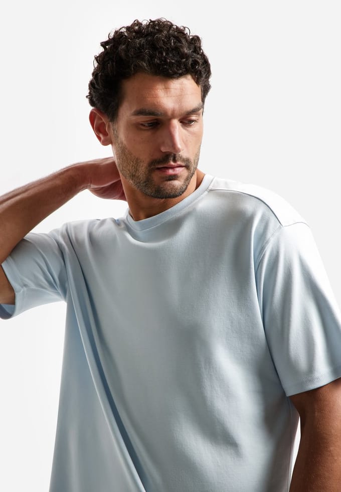 Interlock T-shirt met ronde hals