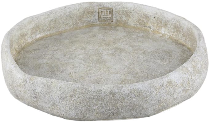 PTMD - Schaal Yadin - Wit - 35x35x6cm