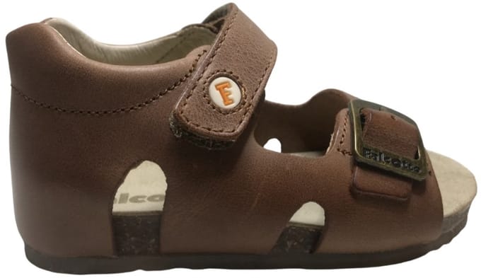 Falcotto - Bea - Mt 25 - gesp velcro lederen sandalen - Cognac