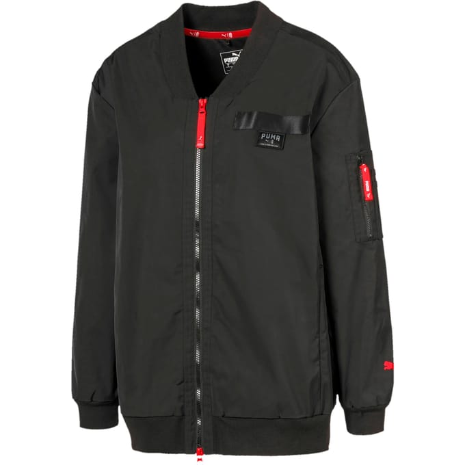 Puma X Adriana Lima Lang Zwart Womens Bomber Jacket 519149 01
