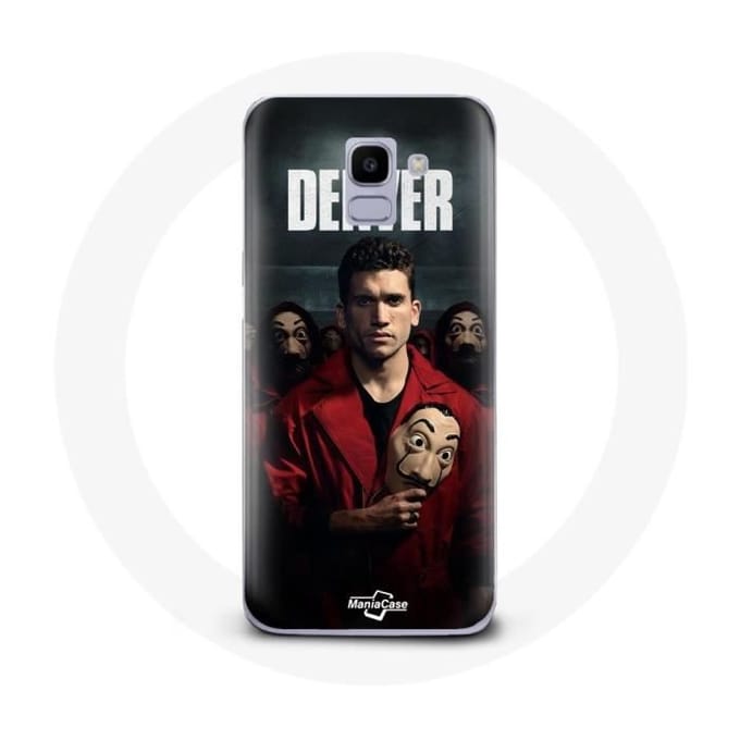 Case voor Samsung Galaxy J6 2018 La Casa De Papel Denver Masker