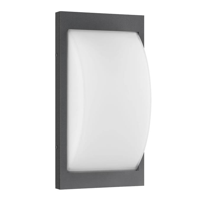 LCD LED buiten wandlamp 068LED, grafiet, roestvrij staal, 33 cm, IP44