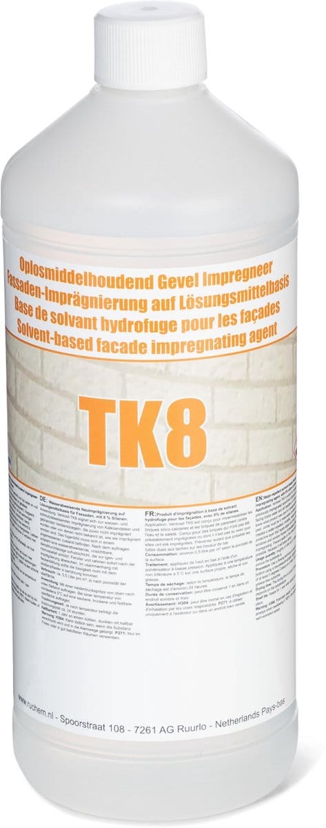 Ventosil TK8 Gevel impregneermiddel hydrofuge 1 Liter