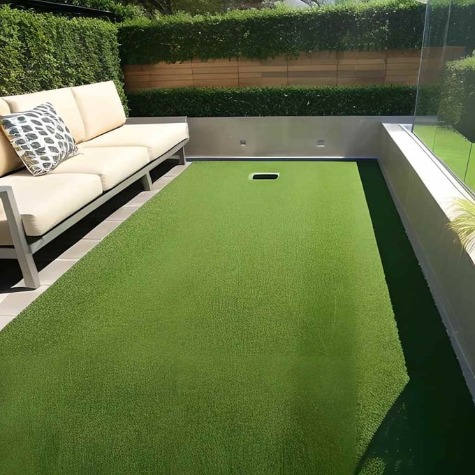 vidaXL Kunstgras 7/9 mm 1x8 m groen