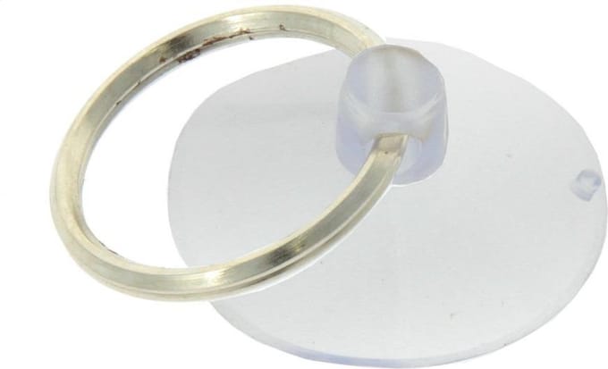 Zuignap 25mm met ring - 2 stuks