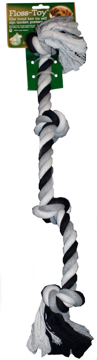 Boon Floss-Toy 4-Knoop Zwart/Wit