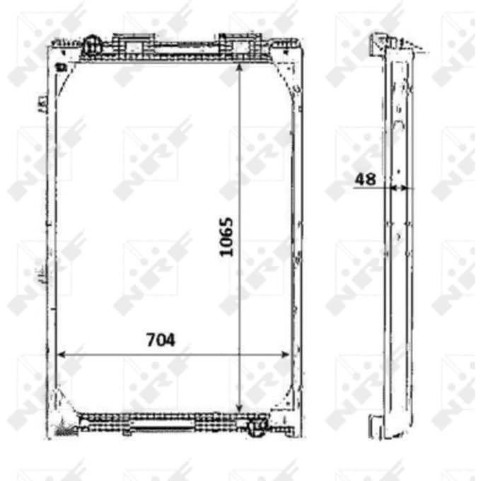 Radiator, motorkoeling NRF 58345