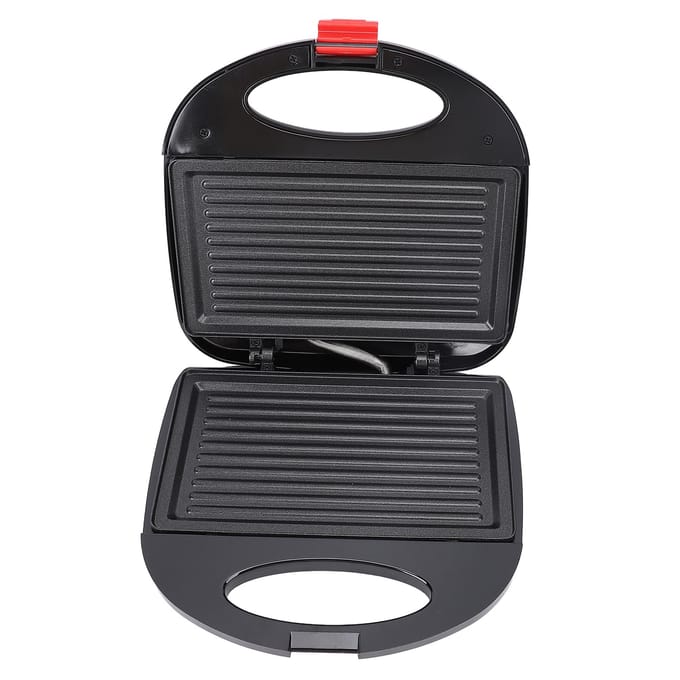 Sandwichmaker Elektrische Panini Pers Grill 750W Intelligente Temperatuurregeling Steak Ontbijt gray