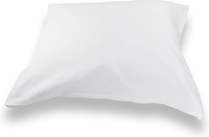 Briljant Baby Molton Kussensloop 40x60 - met rits - 2 pack-Wit - 100% Katoen