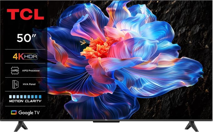 TCL 50P61K - 50 inch - 4K LED - 2025 - Smart TV