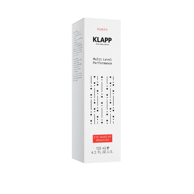 KLAPP Prestaties op meerdere niveaus Eye Make Up Remover Oogmake-up remover Unisex 125 ml