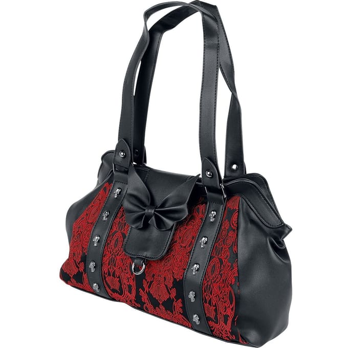 Banned - Gothic Handtas - Maplesage - voor Vrouwen - rood-zwart