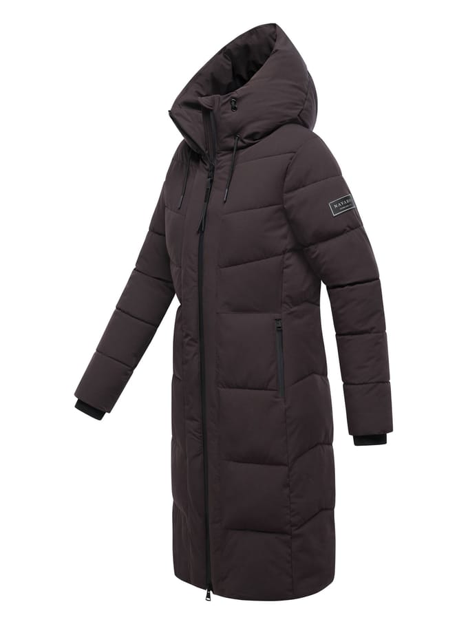 Navahoo dames wintermantel SCHOKOKUSS – elegant, warm & functioneel