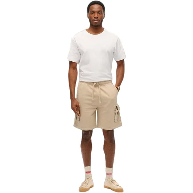 Superdry - Cargoshort met contrasterende stiksels - Heren - Korte broeken