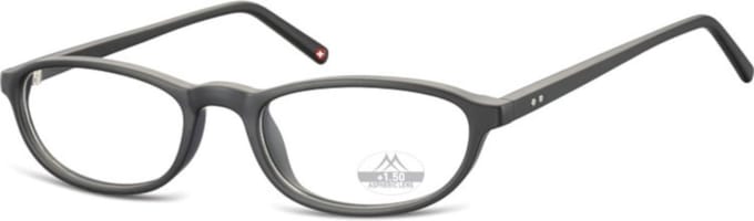 Montana Leesbril Hmr57 Matzwart Sterkte +1.50