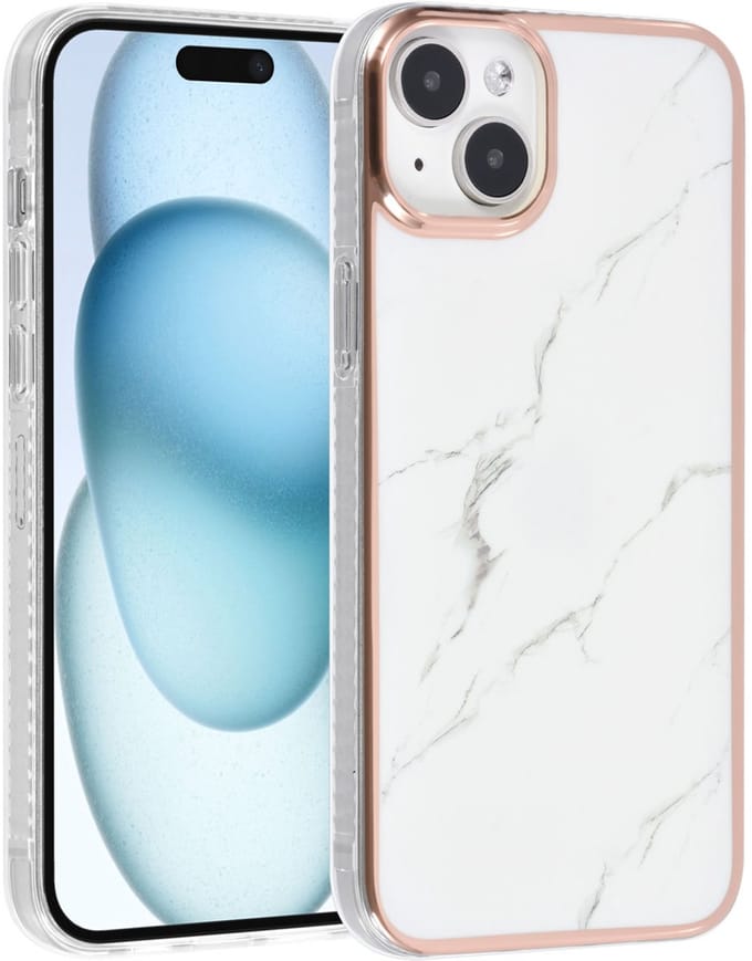 UNIQ Accessory Back Cover - iPhone 15 & 14 Plus - Marble - Slank ontwerp met antislip grip