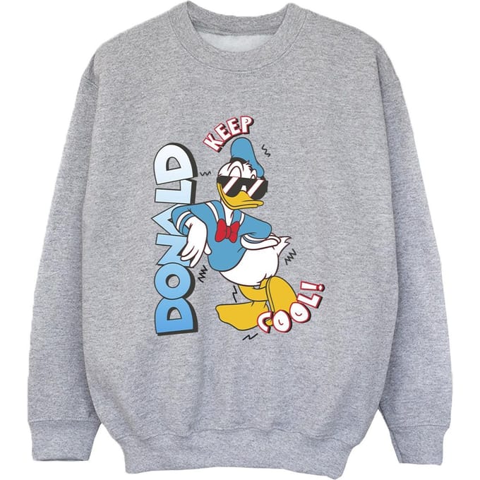 Disney Jongens Donald Duck Cool Sweatshirt (Sportgrijs)