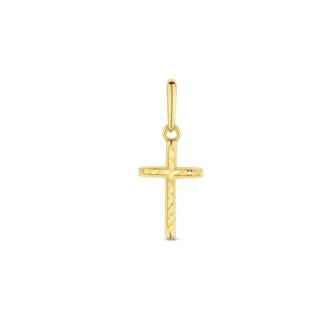 hanger kruis gediamanteerd 14K geelgoud 4026077