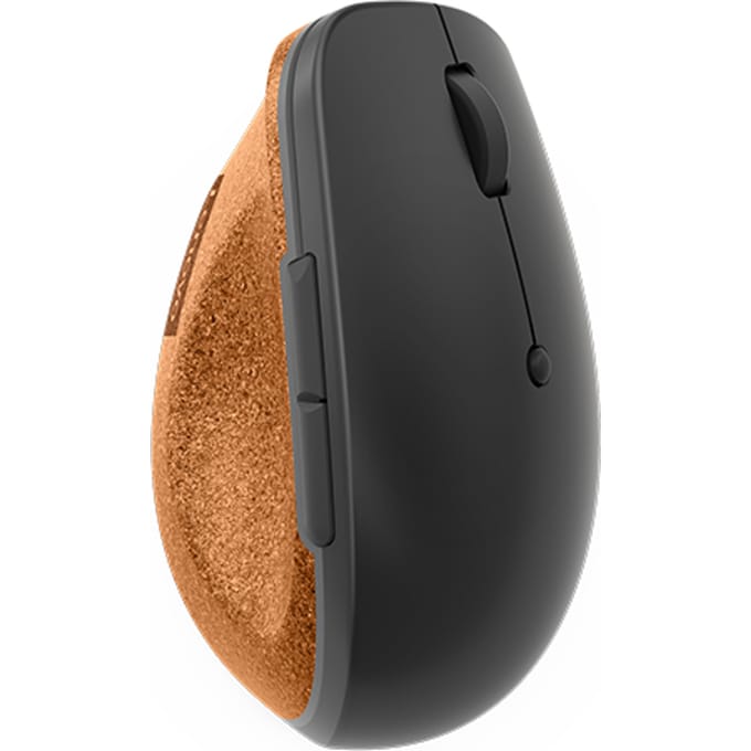 Lenovo Go Wireless Vertical Mouse - Muis - Blue optical - 6 knoppen - Bruin