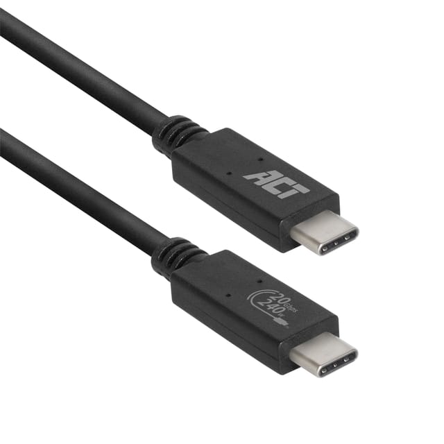ACT USB4® 20Gbps 240W USB Type-C® kabel, USB-IF gecertificeerd, 1 meterAC7431
