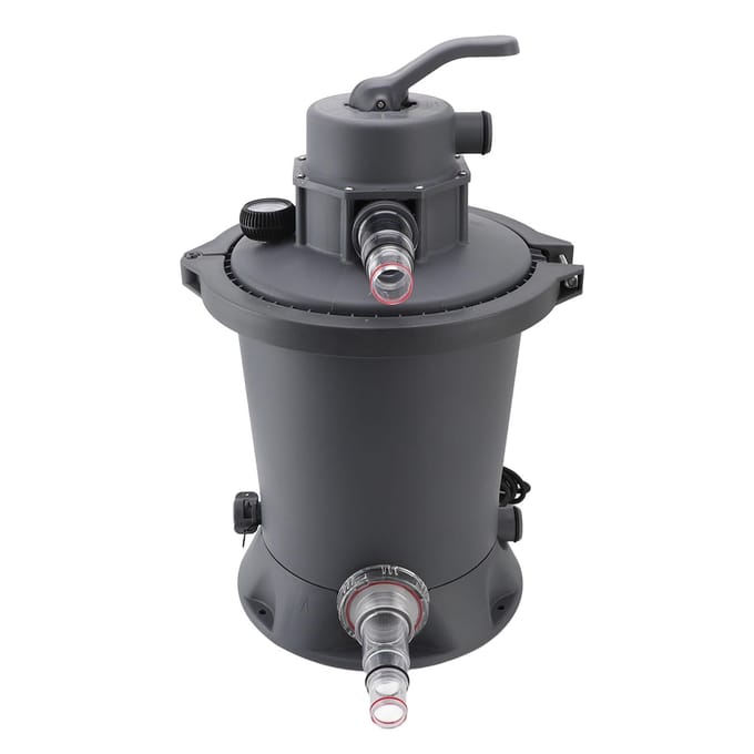 800 Gallon Zandfilterpomp 60W Zwembad Cartridge Filterpomp AC voor 1100L tot 18100L Zwembaden black