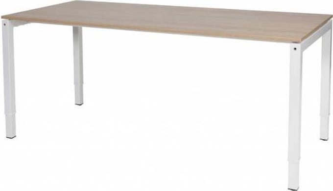 Verstelbaar bureau - Slinger 200x80 Havana Kersen - wit frame