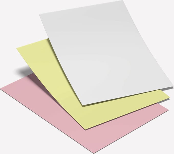 Zelfkopiërend papier 3-voud (wit-geel-roze) - A4 80gr - 501 vel/167 sets