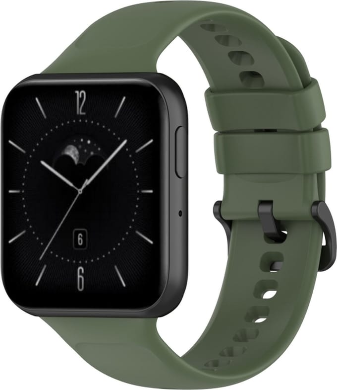 Siliconen bandje - geschikt voor OPPO Watch 3 Pro - donkergroen