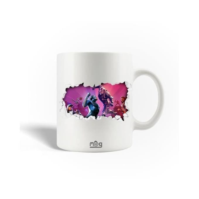 Mug en Céramique - Fortnite - 3D - Blanc - 30cl - Compatible Lave-Vaisselle