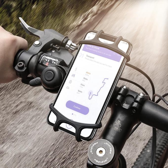 GS-T Telefoonhouder fiets - smartphonehouder - siliconen - 4.0 tot 5.5 inch