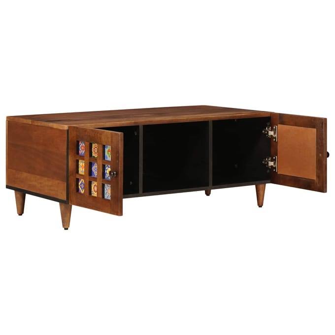 vidaXL - Salontafel - Bruin - 100 - x - 54 - x - 40 - cm - Massief - Mango - Hout
