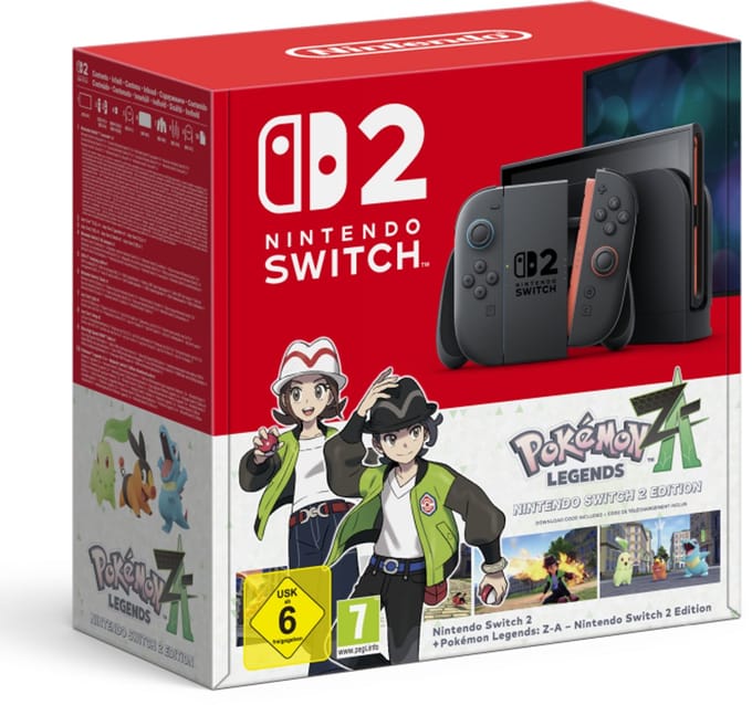 Nintendo Switch 2 Console Pokémon Legends Z-A Blauw/Rood Consoles
